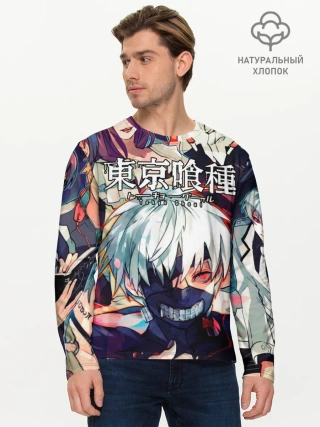 Мужской лонгслив базовый / Tokyo Ghoul