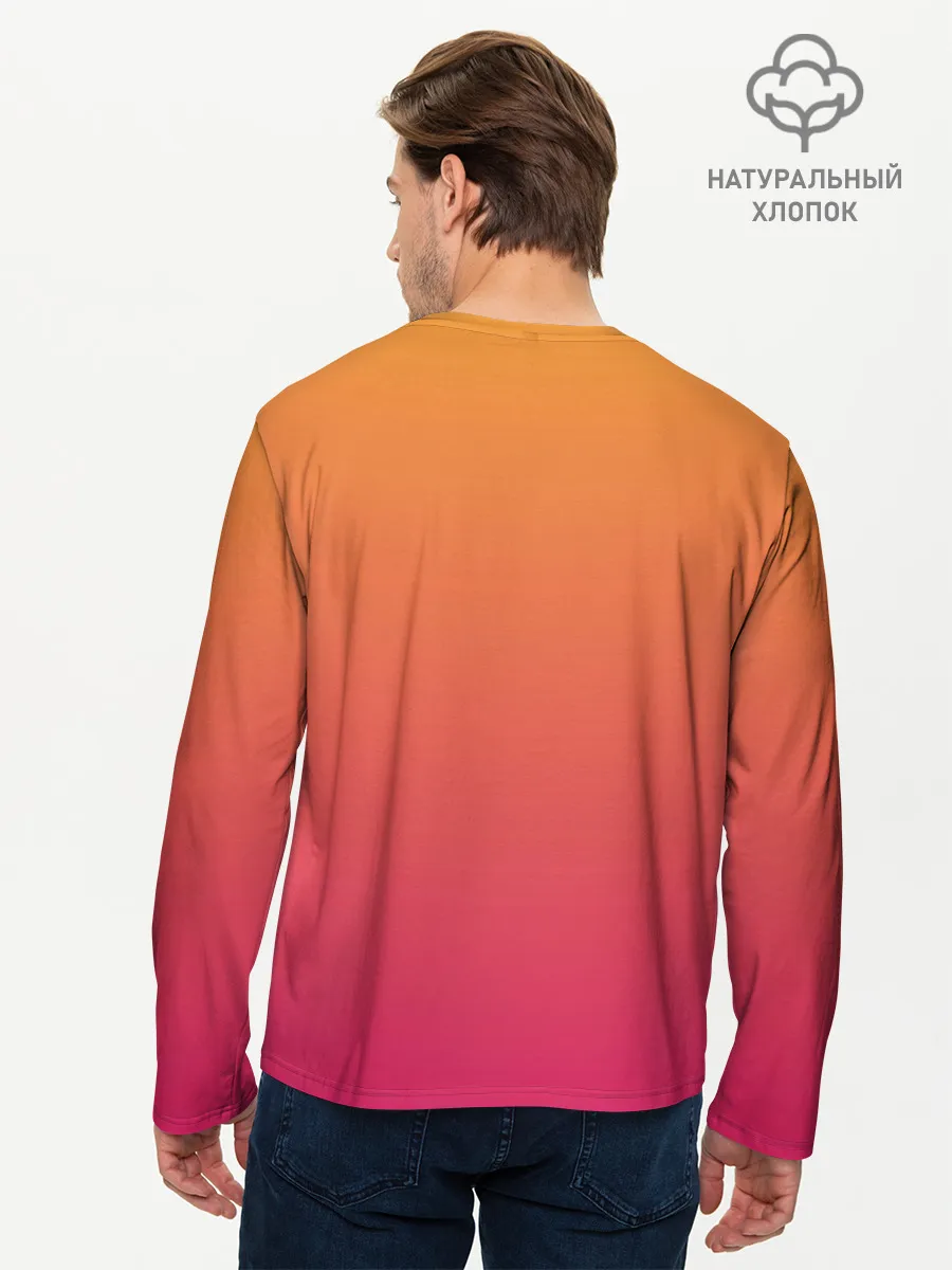 Мужской лонгслив базовый / Девушка - сакура