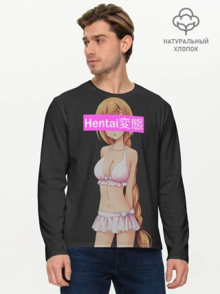 Мужской лонгслив базовый / Японская анимация