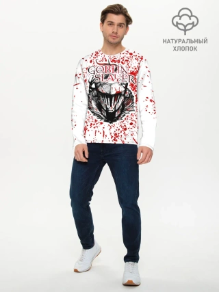 Мужской лонгслив базовый / Goblin Slayer blood spots