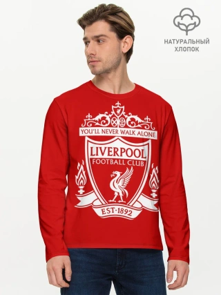Мужской лонгслив базовый / Ливерпуль