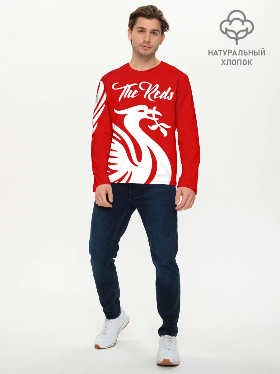 Мужской лонгслив базовый / Ливерпуль