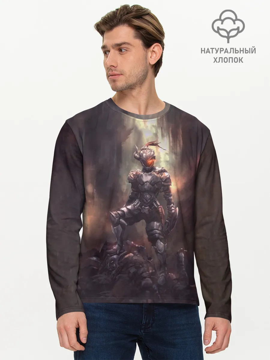 Мужской лонгслив базовый / Goblin Slayer darkness