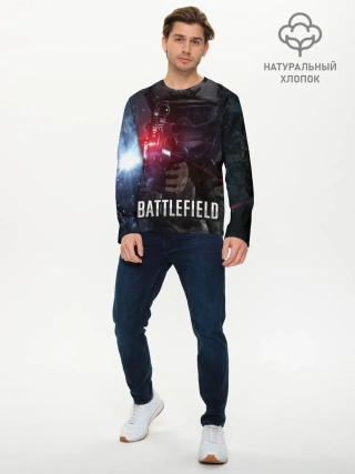 Мужской лонгслив базовый / BATTLEFIELD