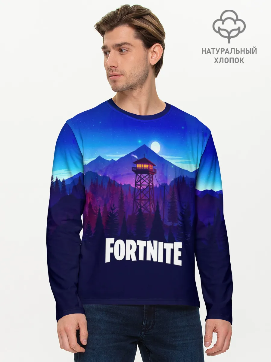 Мужской лонгслив базовый / fortnite