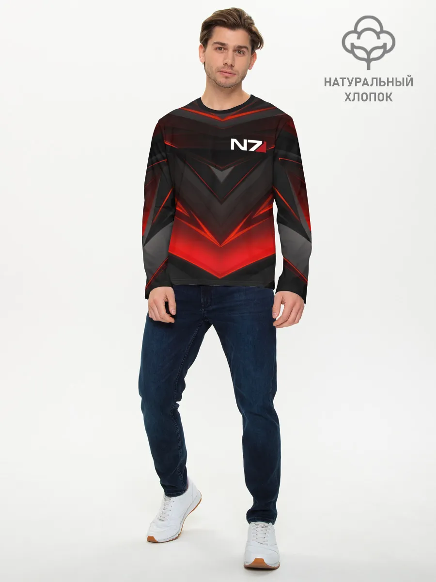 Мужской лонгслив базовый / MASS EFFECT N7