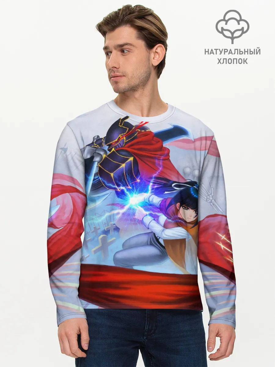 Мужской лонгслив базовый / Narberal и Ainz Ooal Gown