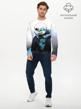 Мужской лонгслив базовый / Скелет