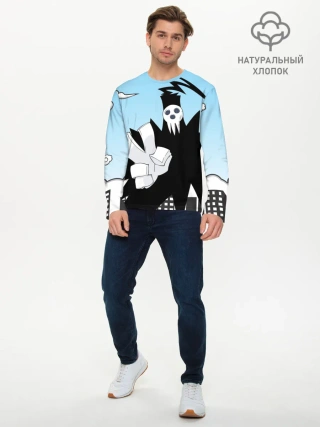 Мужской лонгслив базовый / Soul Eater - Shinigami