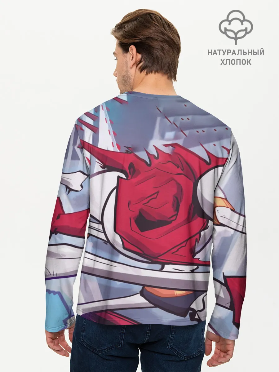 Мужской лонгслив базовый / Скелет