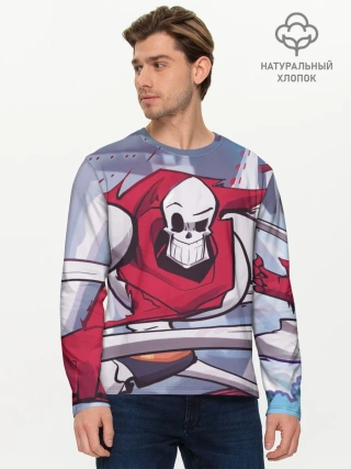 Мужской лонгслив базовый / Скелет