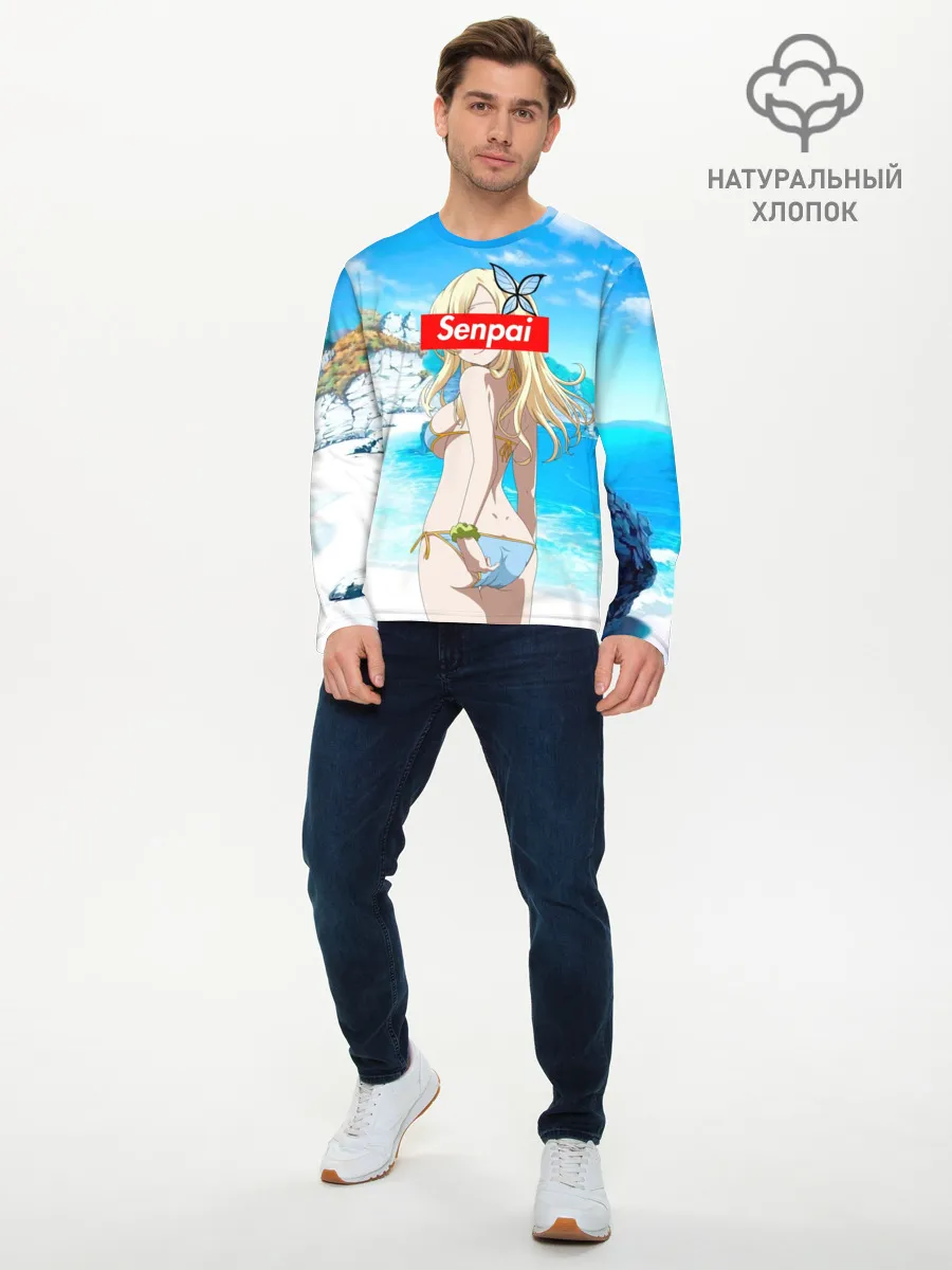 Мужской лонгслив базовый / Anime