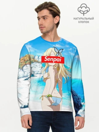 Мужской лонгслив базовый / Anime