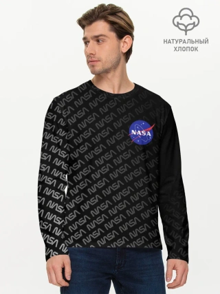 Мужской лонгслив базовый / NASA