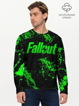 Мужской лонгслив базовый / Токсический Fallout 2