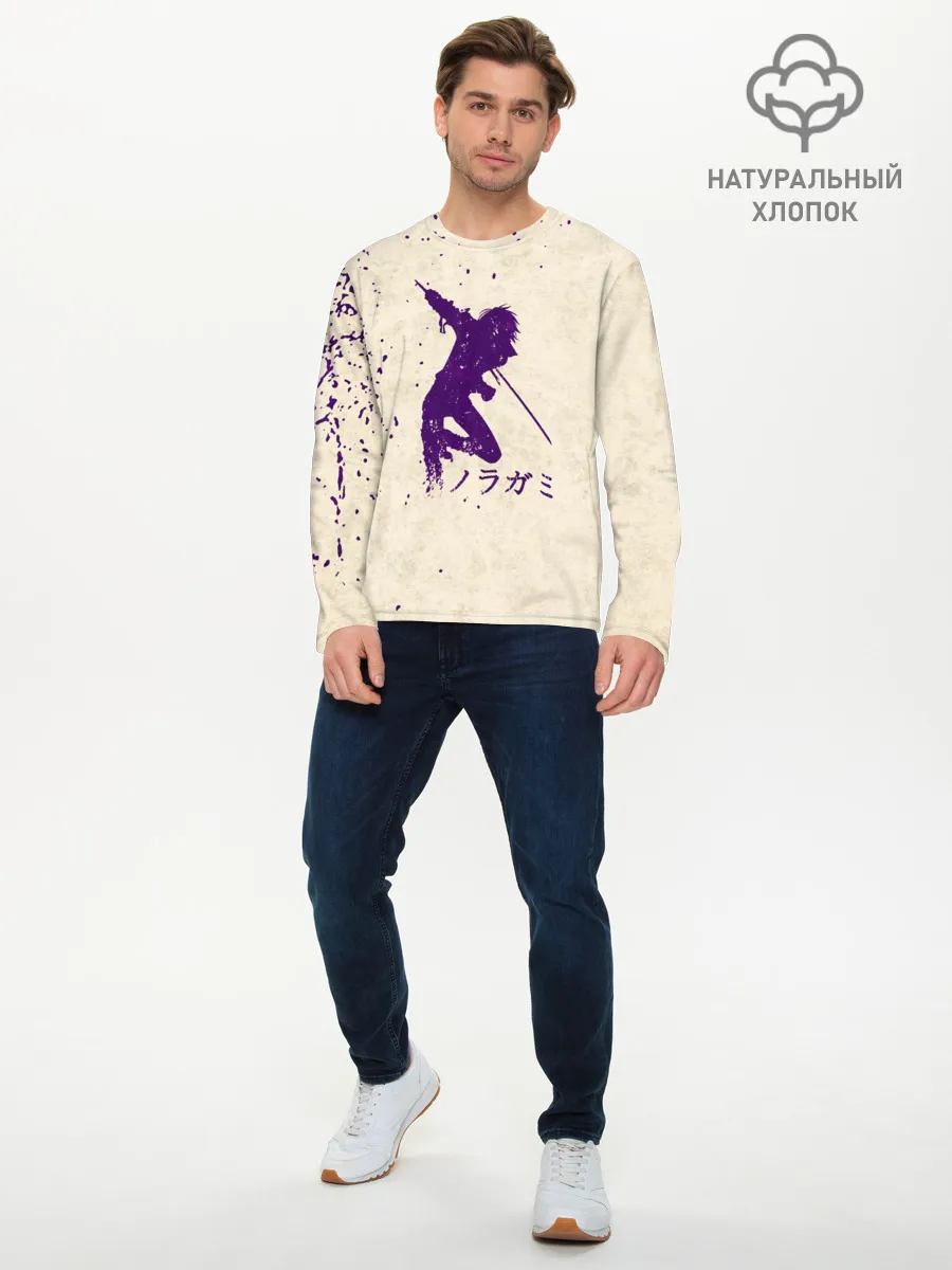 Мужской лонгслив базовый / Силуэт БЕЗДОМНОГО БОГА