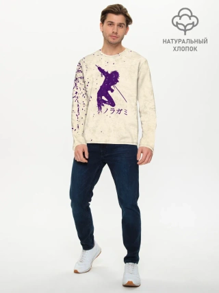 Мужской лонгслив базовый / Силуэт БЕЗДОМНОГО БОГА