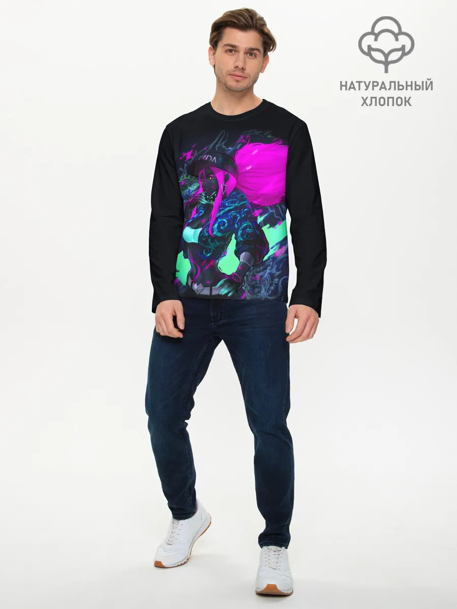 Мужской лонгслив базовый / KDA. Akali