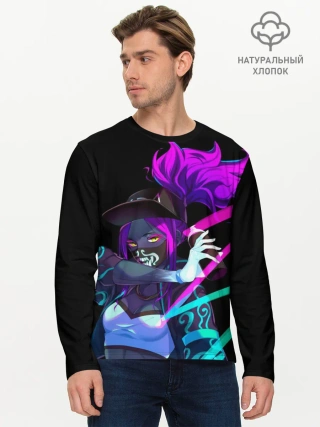 Мужской лонгслив базовый / KDA. Akali