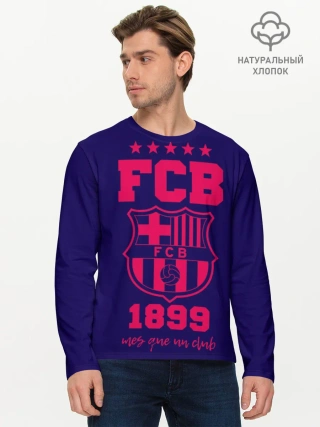Мужской лонгслив базовый / Барселона