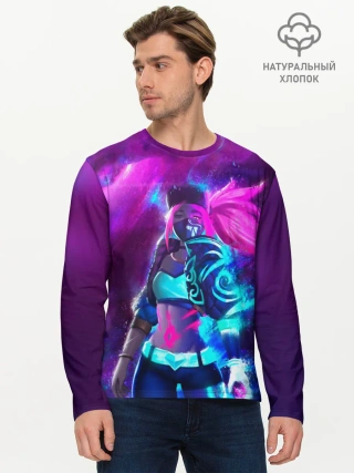 Мужской лонгслив базовый / KDA. Akali