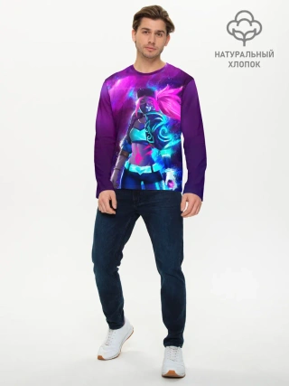 Мужской лонгслив базовый / KDA. Akali