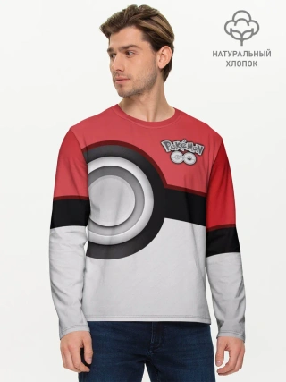 Мужской лонгслив базовый / Pokemon GO