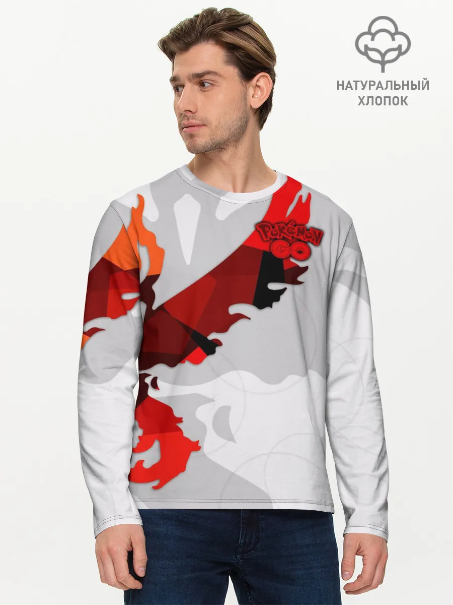 Мужской лонгслив базовый / Pokemon GO