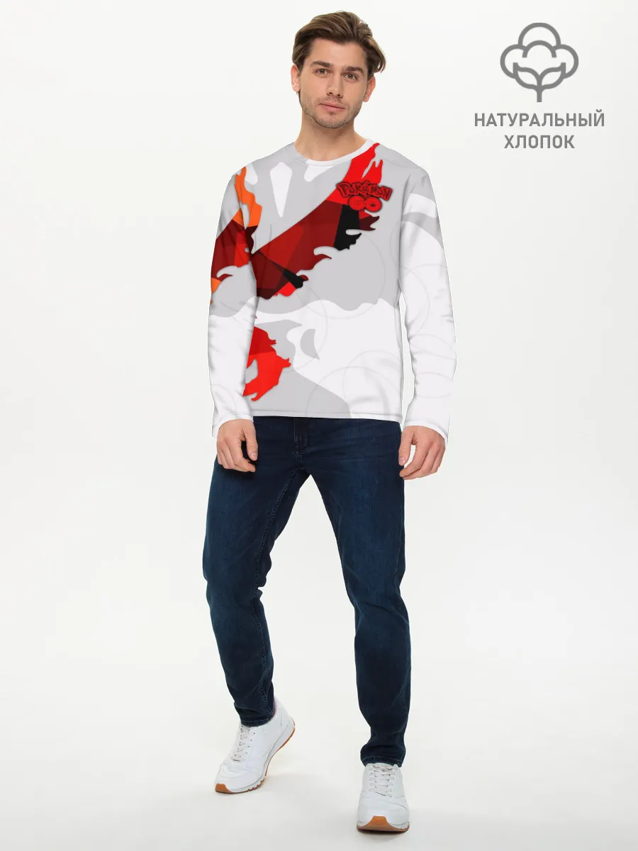 Мужской лонгслив базовый / Pokemon GO
