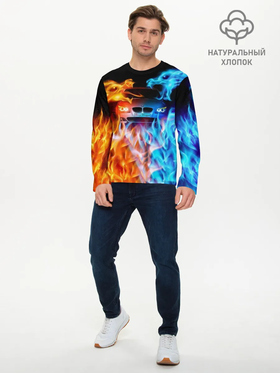 Мужской лонгслив базовый / BMW