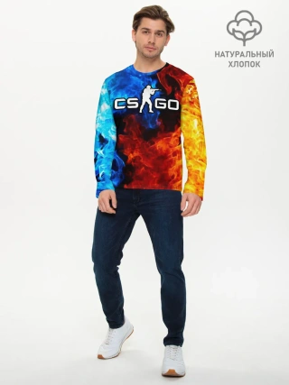 Мужской лонгслив базовый / Counter Strike