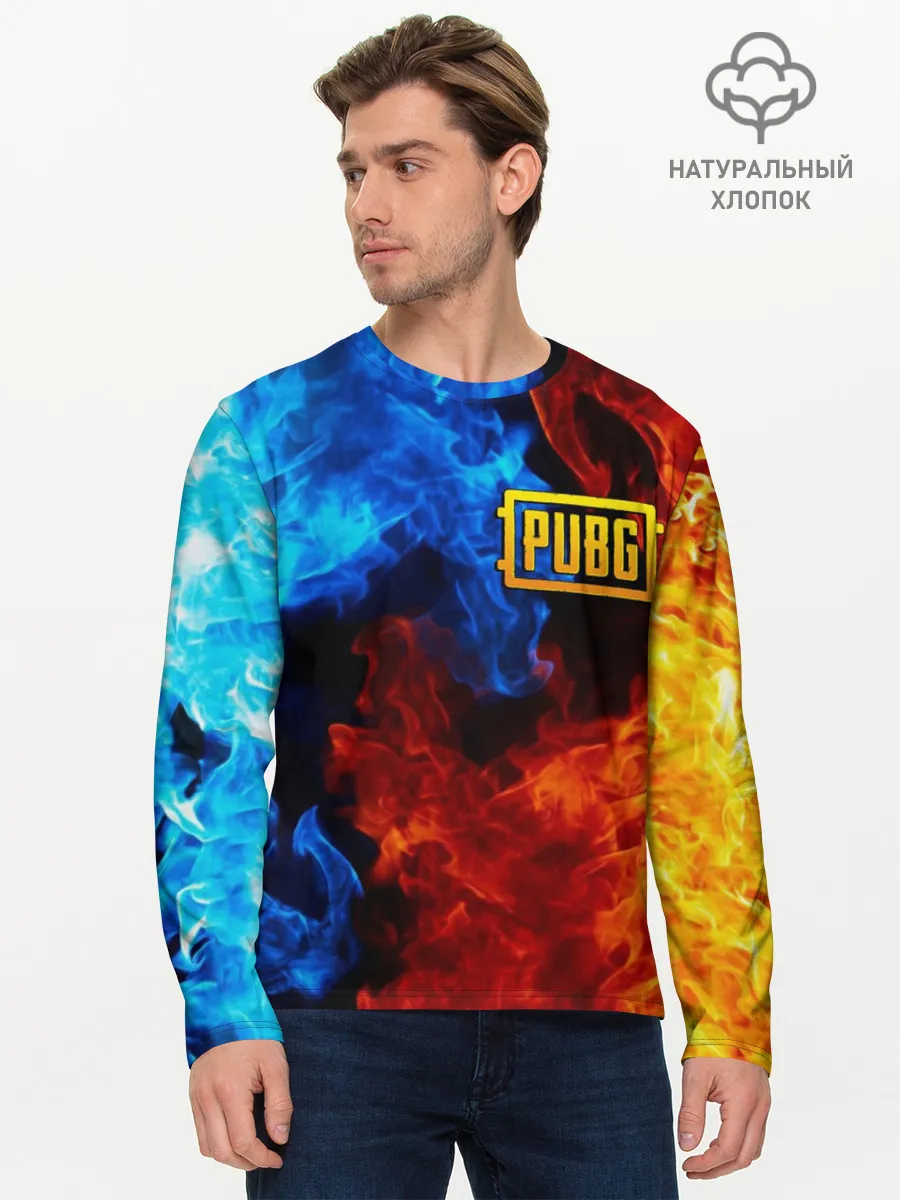 Мужской лонгслив базовый / PUBG