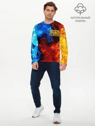 Мужской лонгслив базовый / PUBG