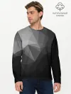 Мужской лонгслив базовый / Poly Abstract