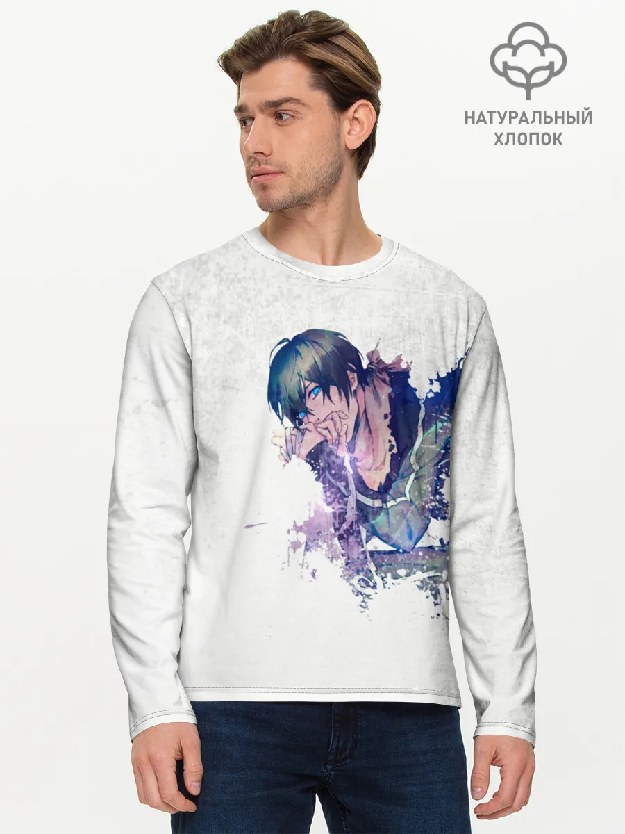 Мужской лонгслив базовый / Романтичный Ято. БЕЗДОМНЫЙ БОГ