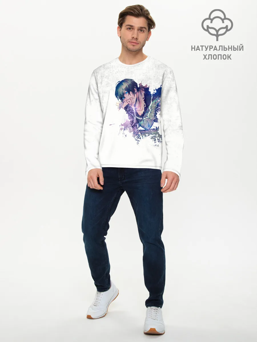 Мужской лонгслив базовый / Романтичный Ято. БЕЗДОМНЫЙ БОГ