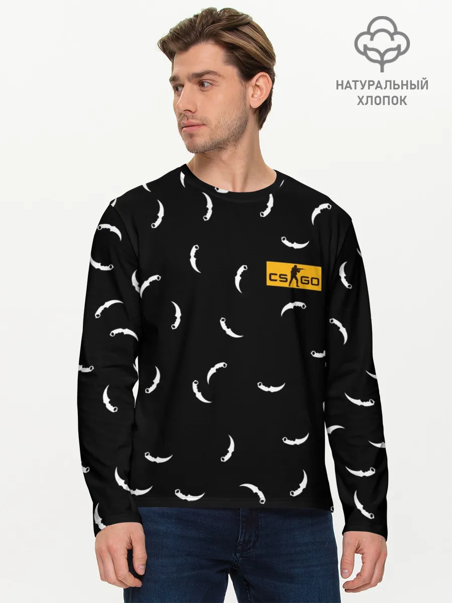 Мужской лонгслив базовый / CS GO