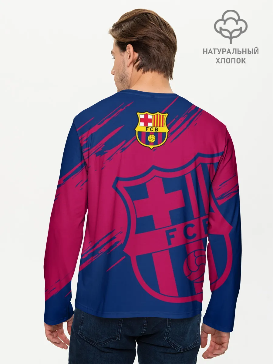 Мужской лонгслив базовый / Барселона