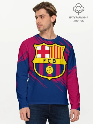 Мужской лонгслив базовый / Барселона