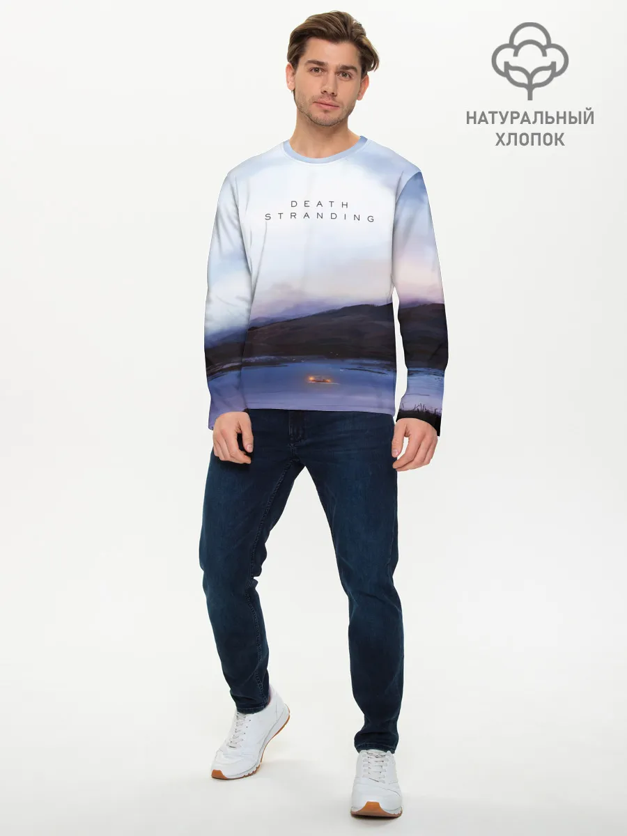 Мужской лонгслив базовый / DEATH STRANDING