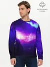 Мужской лонгслив базовый / Космическое сияние