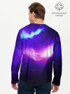 Мужской лонгслив базовый / Космическое сияние