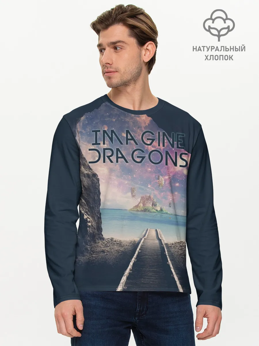 Мужской лонгслив базовый / Imagine Dragons