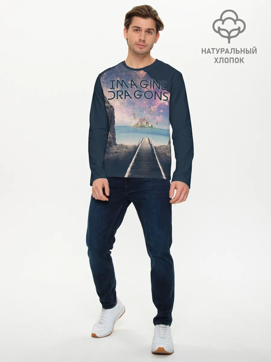 Мужской лонгслив базовый / Imagine Dragons