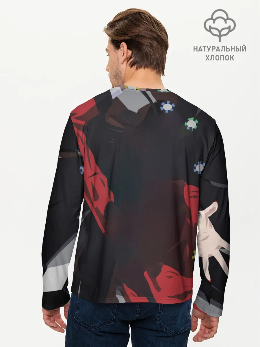 Мужской лонгслив базовый / Kakegurui падает