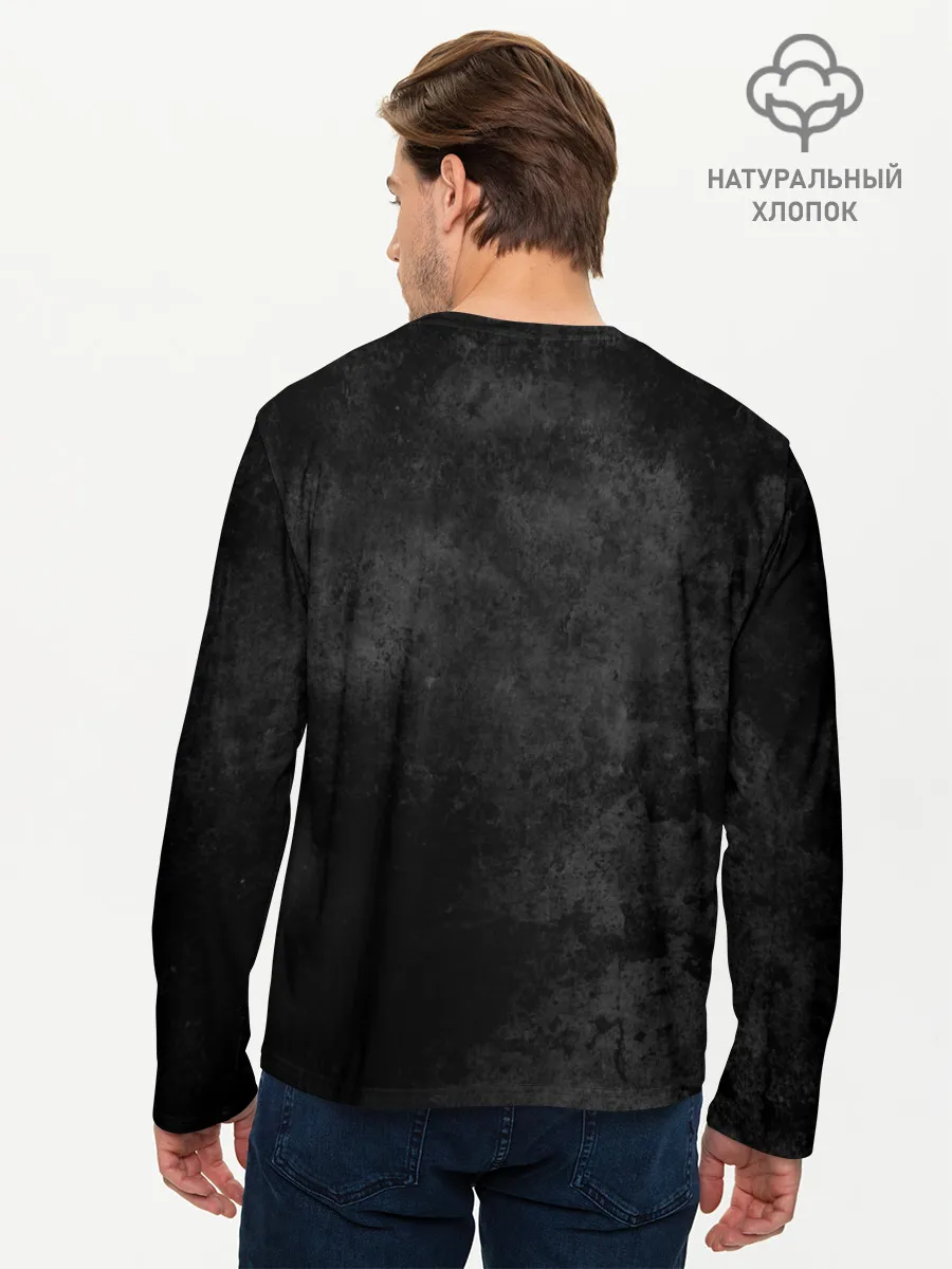 Мужской лонгслив базовый / PUBG брызги красок