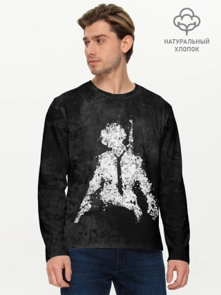 Мужской лонгслив базовый / PUBG брызги красок