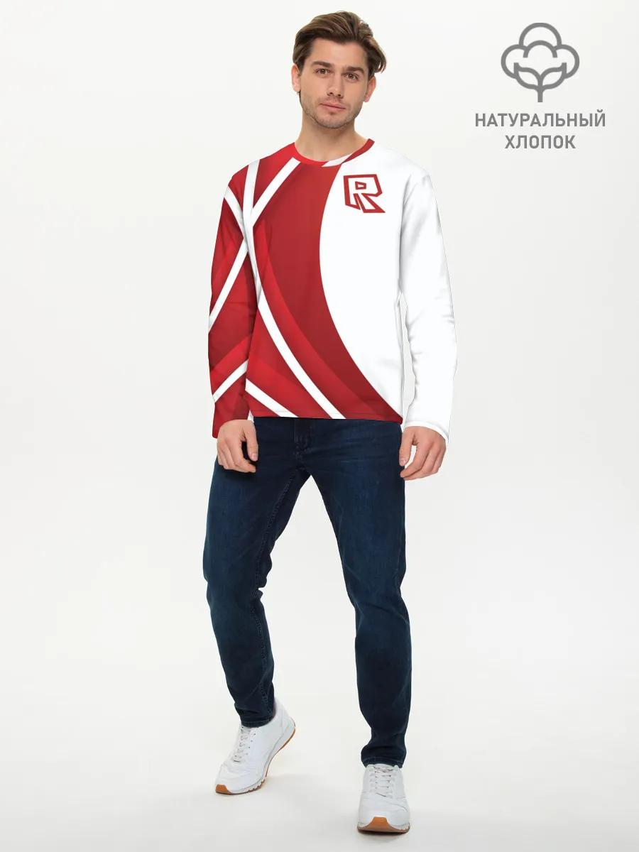 Мужской лонгслив базовый / Роблокс