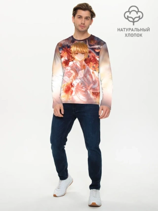 Мужской лонгслив базовый / БЕЗДОМНЫЙ БОГ. Юкинэ в цветах