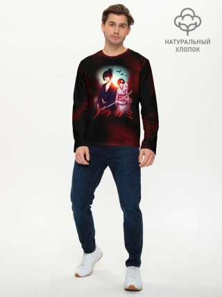 Мужской лонгслив базовый / Ябоку и Нора. БЕЗДОМНЫЙ БОГ